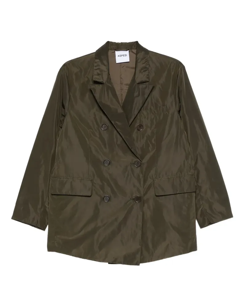 ASPESI Doppelreihiger Blazer - Grün Grün