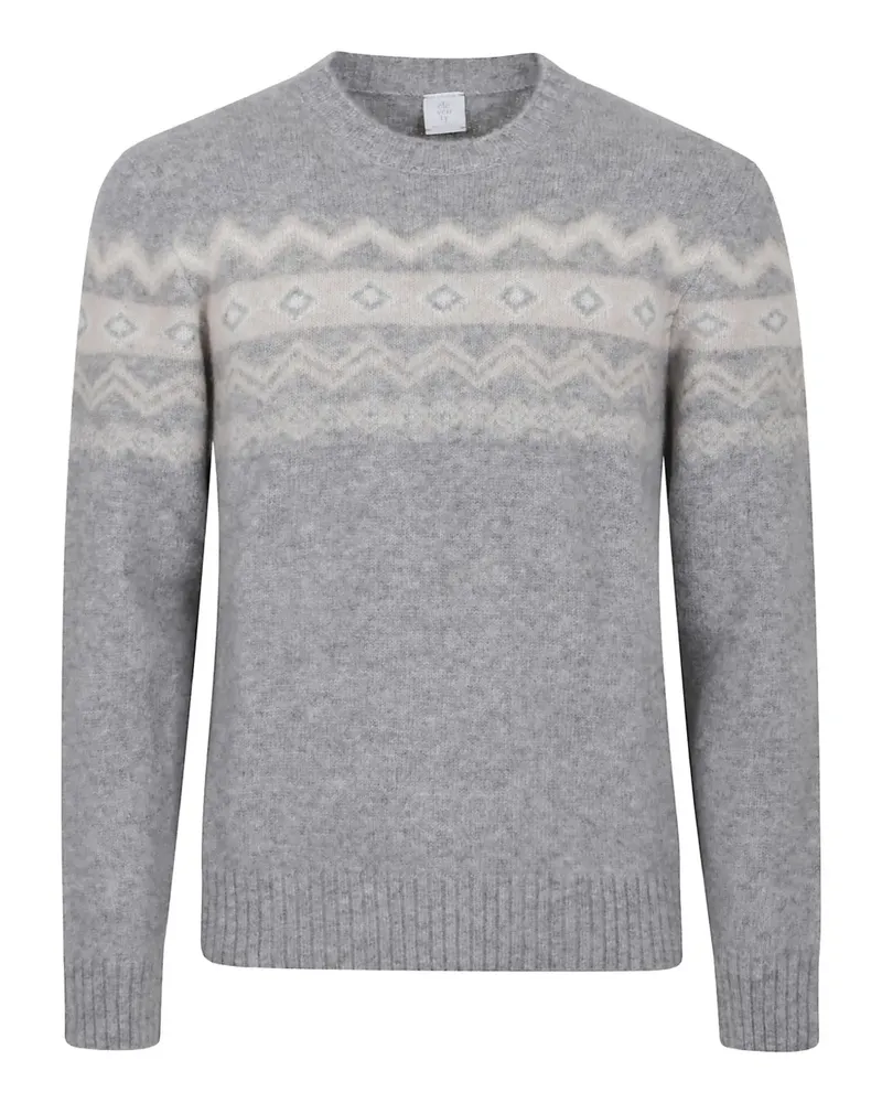 Eleventy Pullover mit Rundhalsausschnitt - Grau Grau