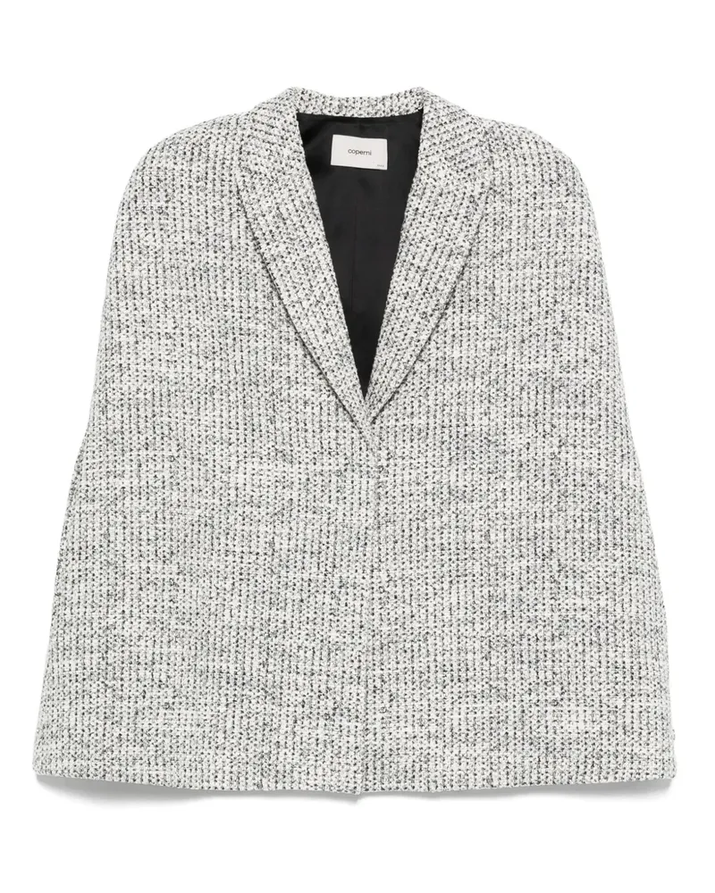 COPERNI Klassisches Tweed-Cape - Schwarz Schwarz