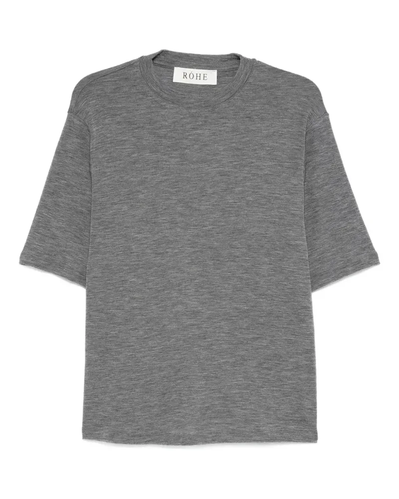 Róhe T-Shirt mit Rundhalsausschnitt - Grau Grau