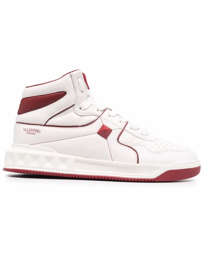 Valentino Garavani One Stud High-Top-Sneakers - Weiß Weiß