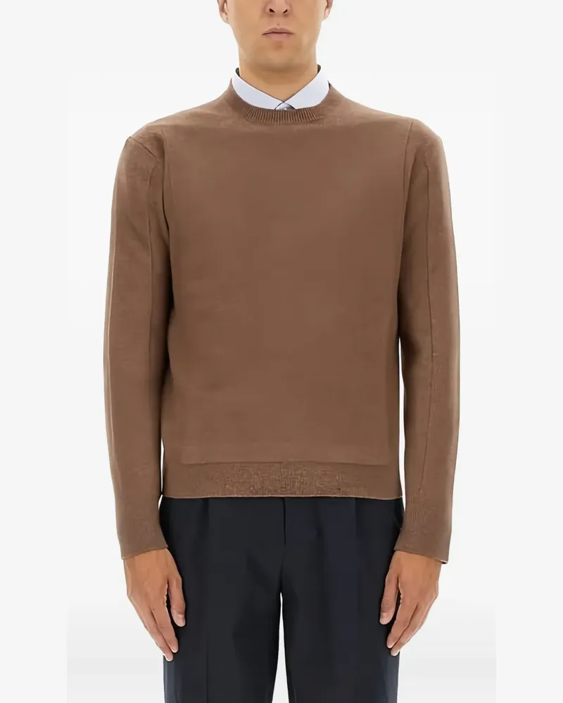 Ermenegildo Zegna crewneck knitwear - Braun Braun