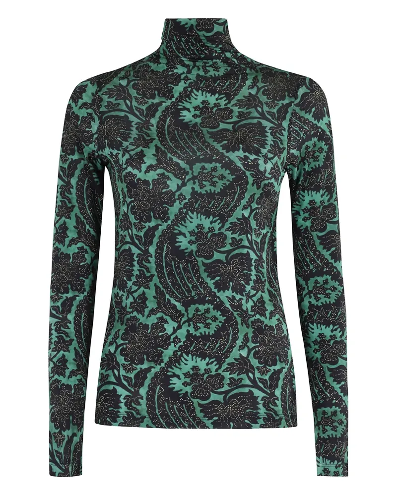 Ulla Johnson Langarmshirt mit Print - Schwarz Schwarz