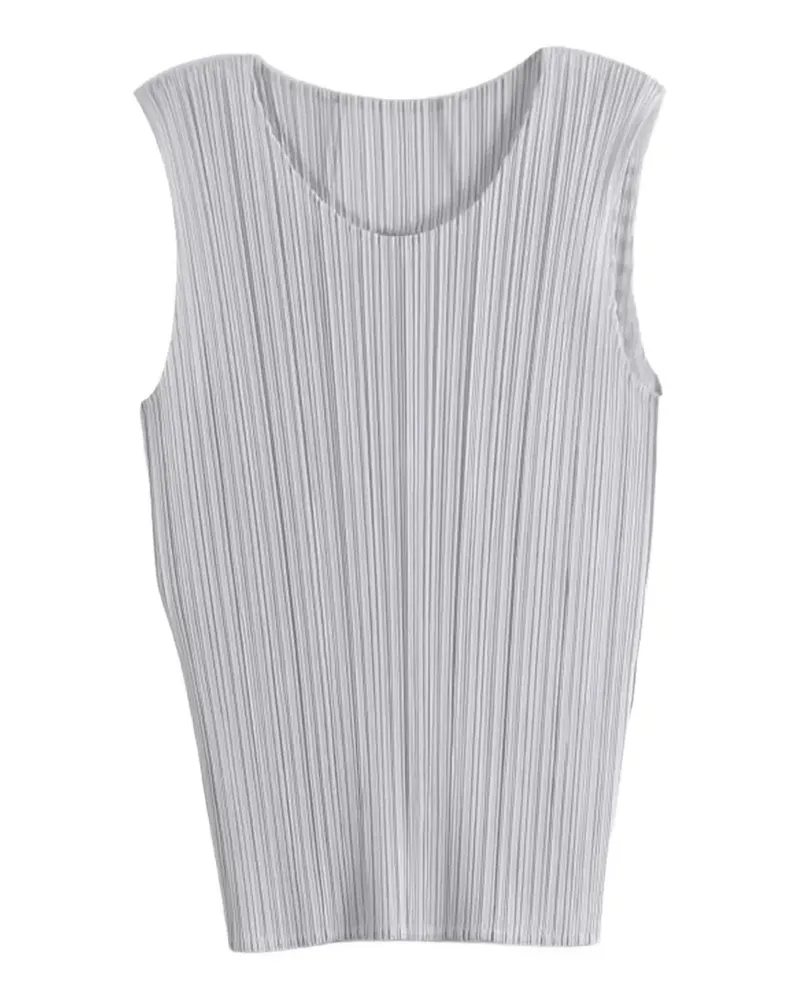 Issey Miyake Plissierter Trägershirt - Grau Grau