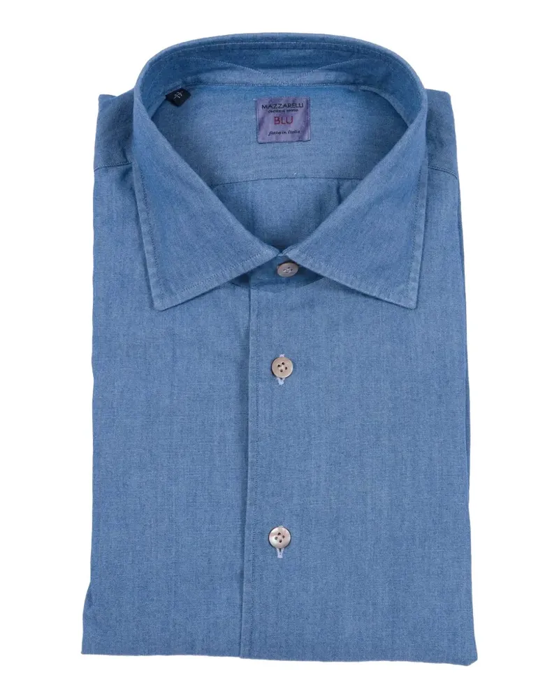 MAZZARELLI buttoned shirt - Blau Blau