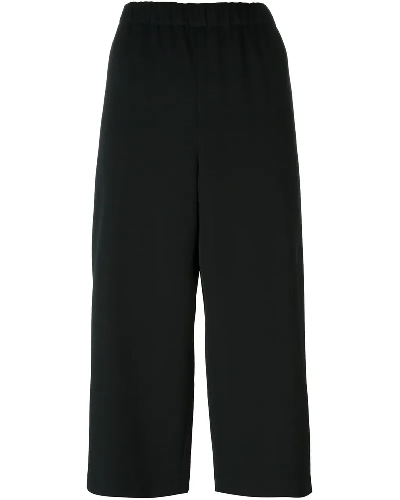 Comme des Garçons Cropped-Wollhose - Schwarz Schwarz