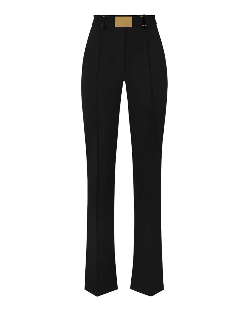 Elisabetta Franchi Hose mit Gürtel - Schwarz Schwarz