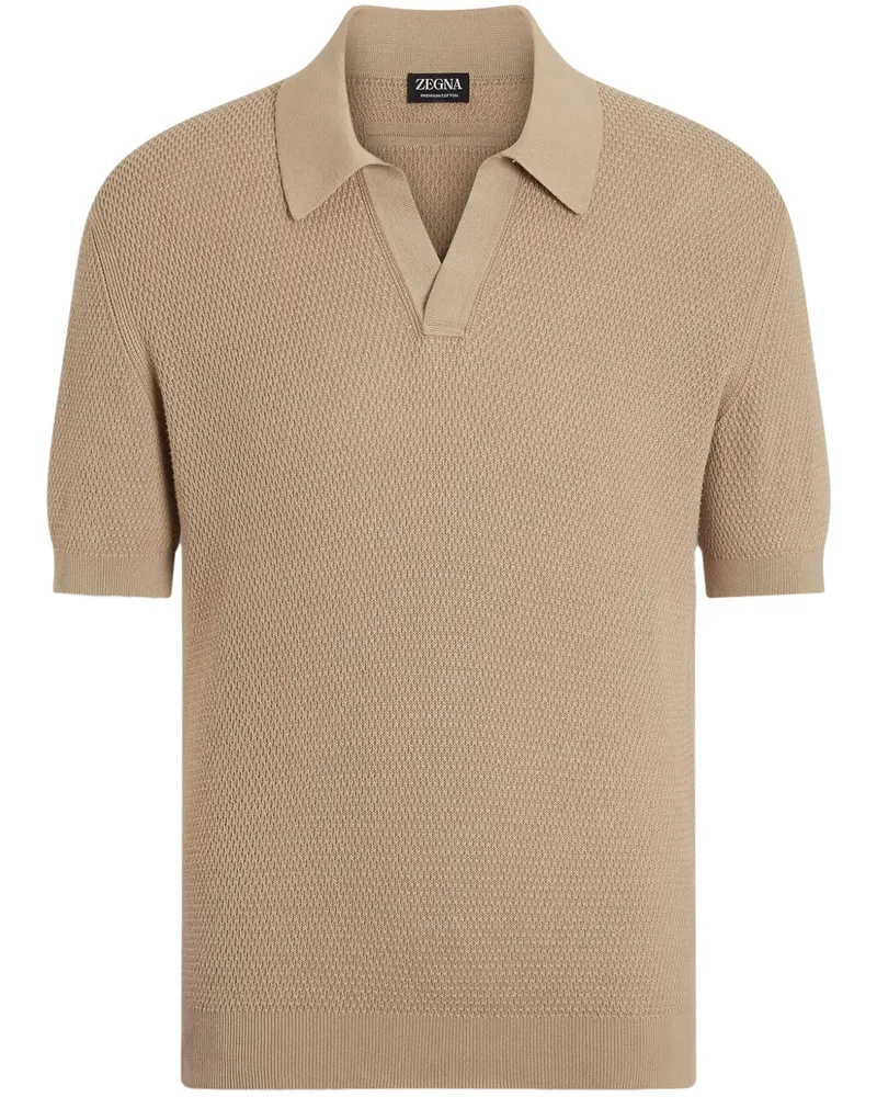 Ermenegildo Zegna Klassisches Poloshirt - Nude Nude