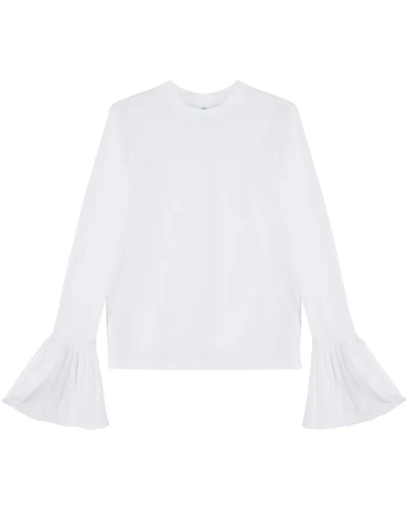 SLEEPER Klassisches Langarmshirt - Weiß Weiß