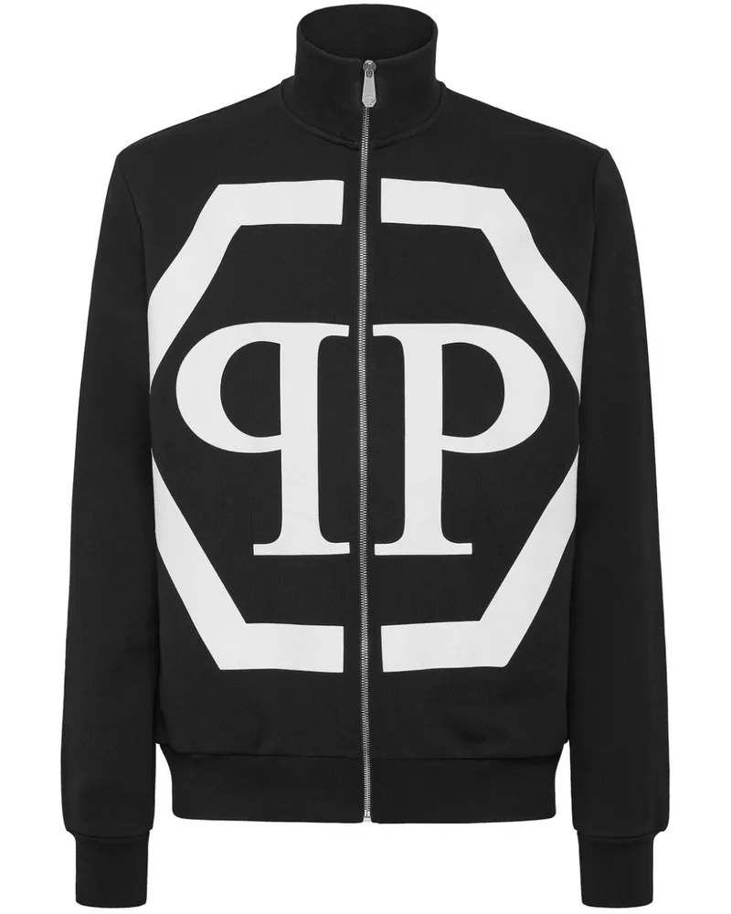 Philipp Plein Sweatshirt mit Hexagon-Print - Schwarz Schwarz