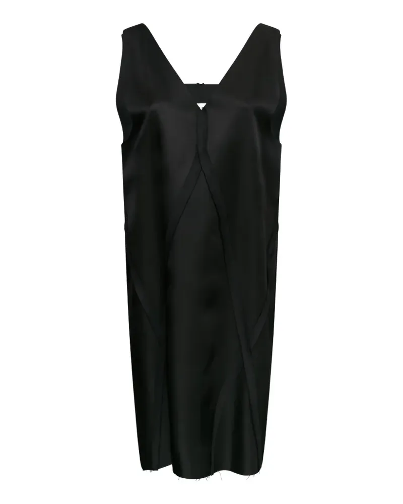 Maison Margiela Minikleid mit V-Ausschnitt - Schwarz Schwarz