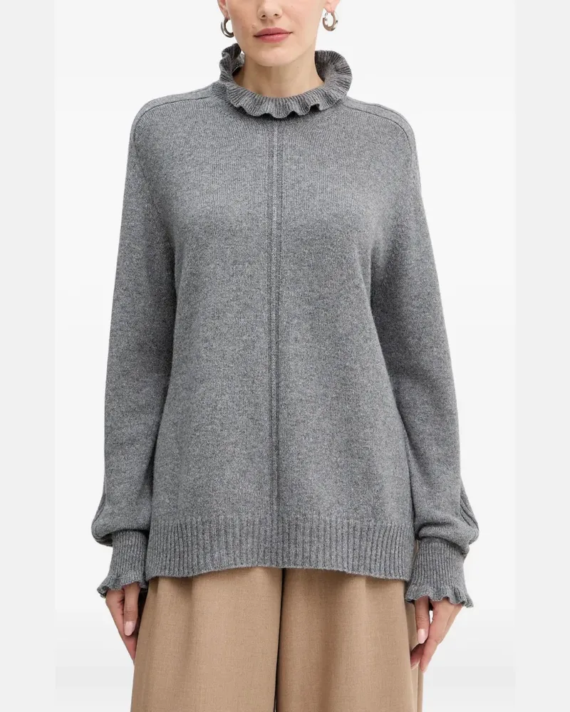 Twin-Set Klassischer Pullover - Grau Grau