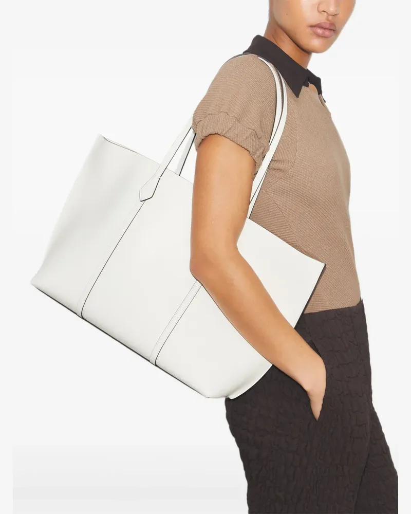 Tory Burch Strukturierte Perry Tote Bag - Weiß Weiß