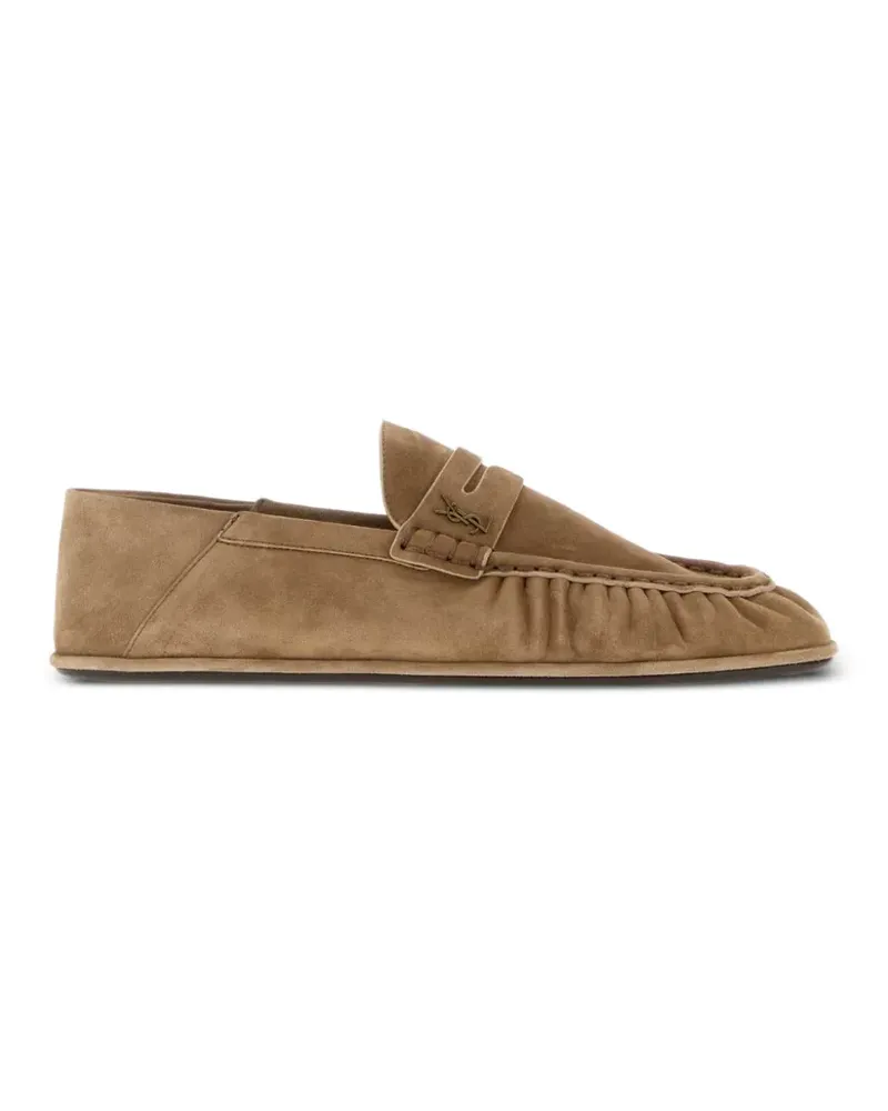 Saint Laurent Le Loafer Loafer aus Wildleder - Nude Nude
