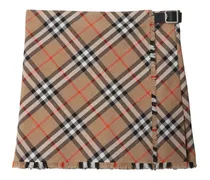 Karierter Rock - Braun