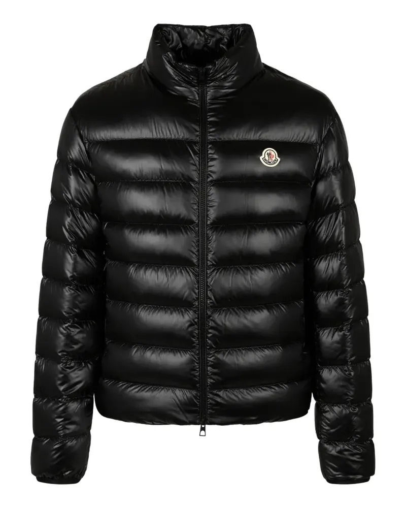 Moncler Sergesta quilted logo-patch jacket - Schwarz Schwarz