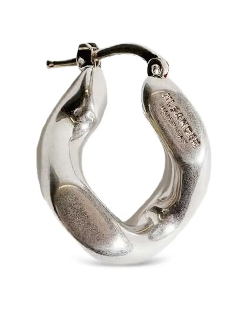 Jil Sander Silberfarbener Ohrring Silber