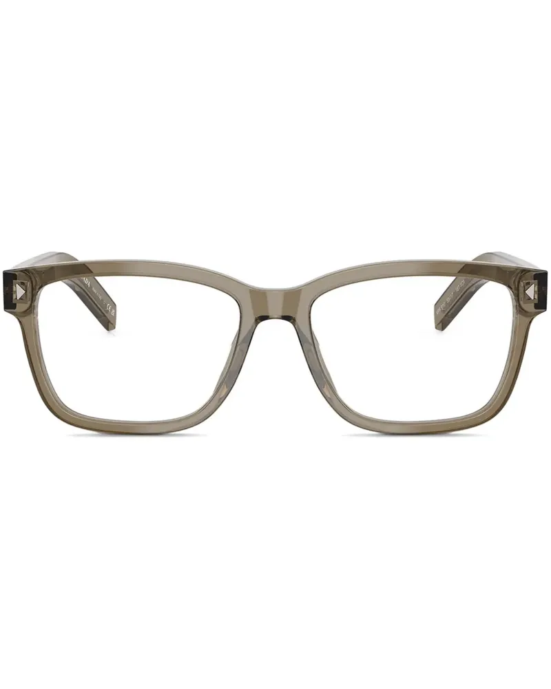 Prada Brille mit eckigem Gestell - Braun Braun