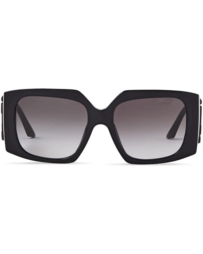 Jimmy Choo Ariana Sonnenbrille mit eckigem Gestell - Schwarz Schwarz