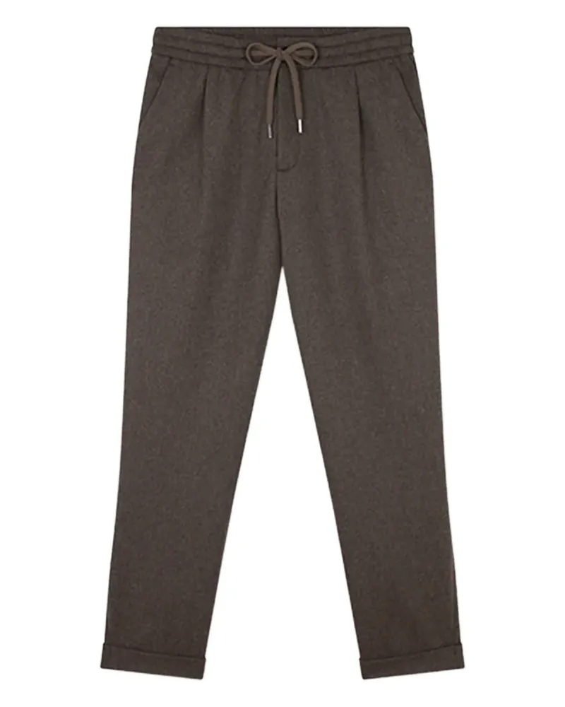 Paul & Shark pleated drawstring trousers - Braun Braun