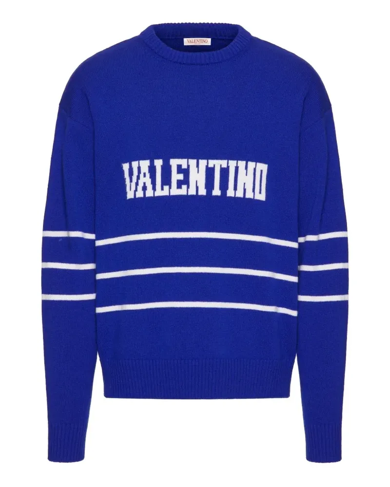 Valentino Garavani Gestreifte Intarsien-Socken - Blau Blau