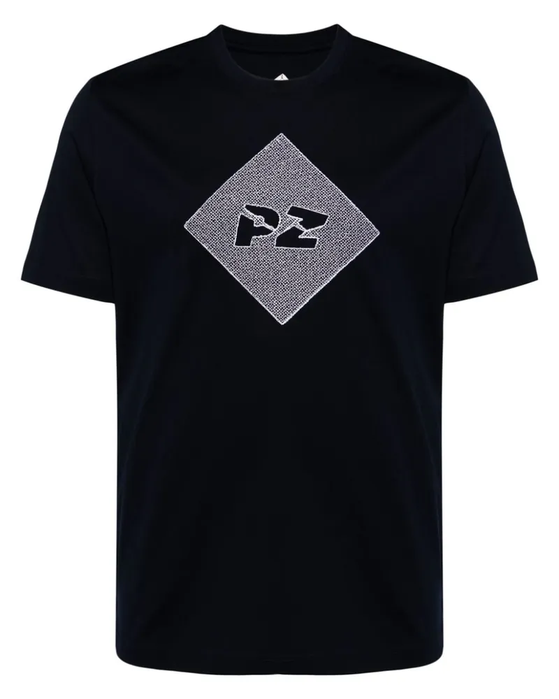 Pal Zileri Klassisches T-Shirt Blau