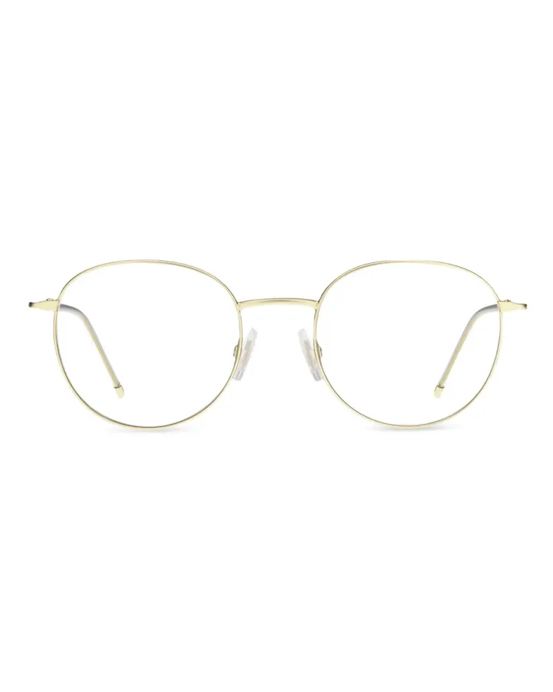 HUGO BOSS Brille mit rundem Gestell - Gold Gold