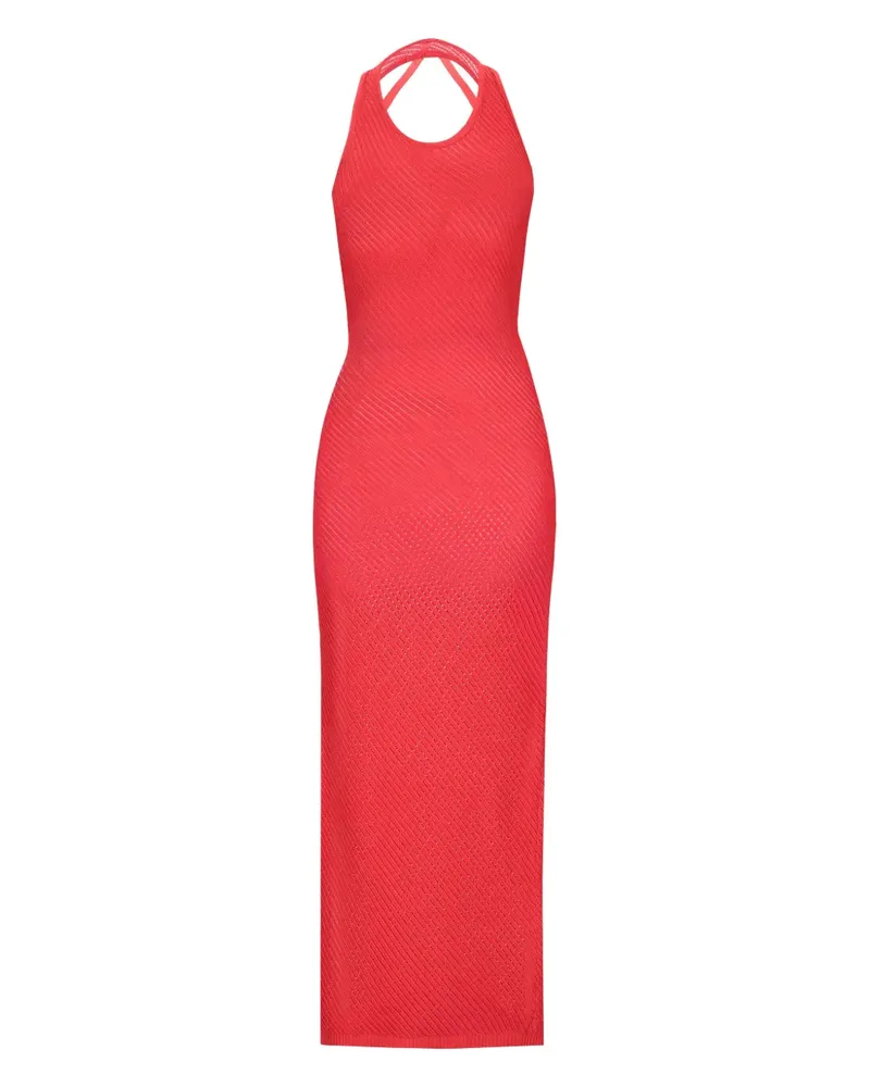 Laneus Gestricktes Kleid - Rot Rot