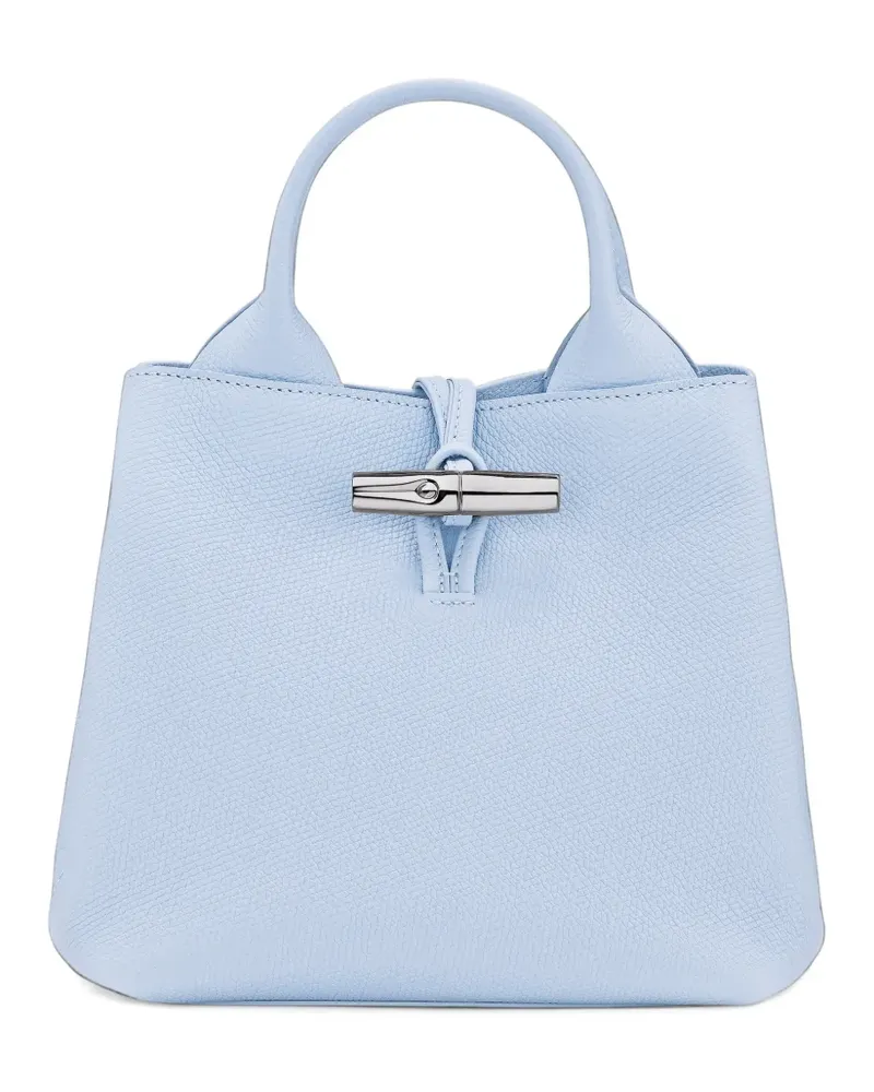 Longchamp Kleiner Le Roseau Tote Bag mit Knebelverschluss - Blau Blau