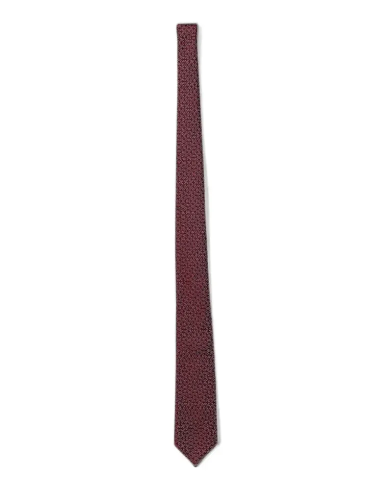 Emporio Armani jacquard silk tie - Rot Rot