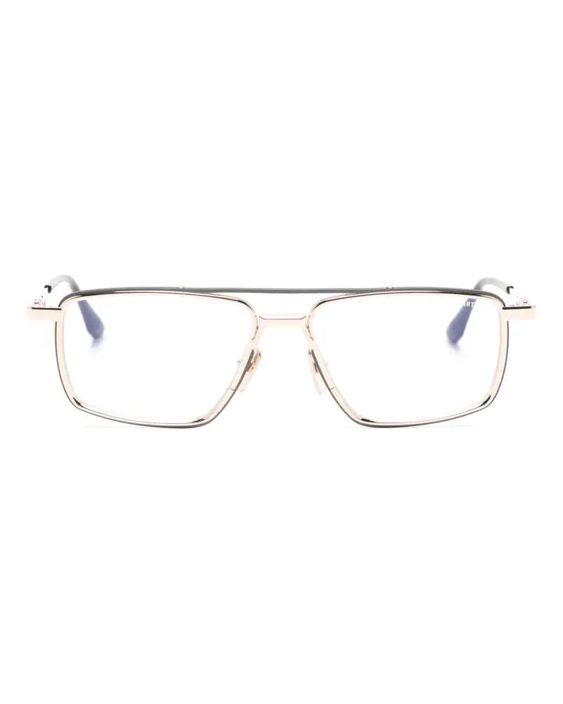 DITA Eckige Artekal Brille - Gold Gold