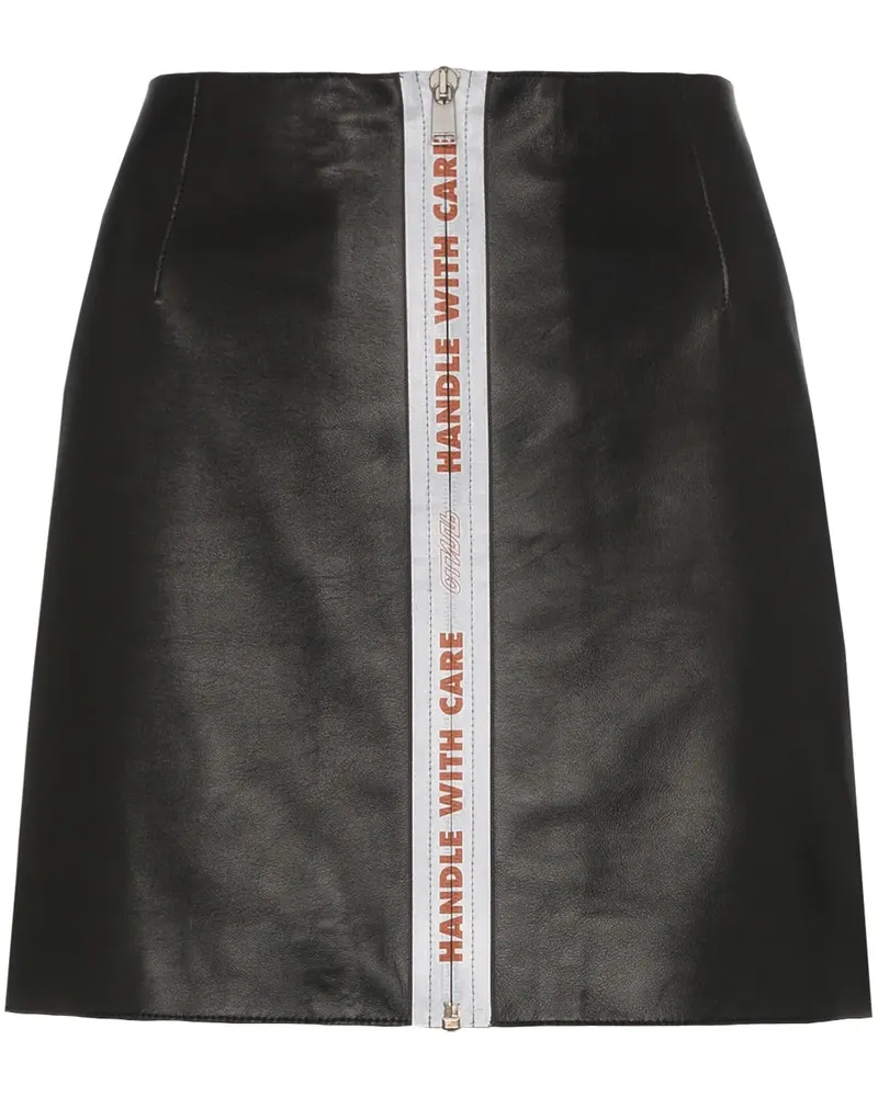 Heron Preston Minirock mit Tape - Schwarz Schwarz