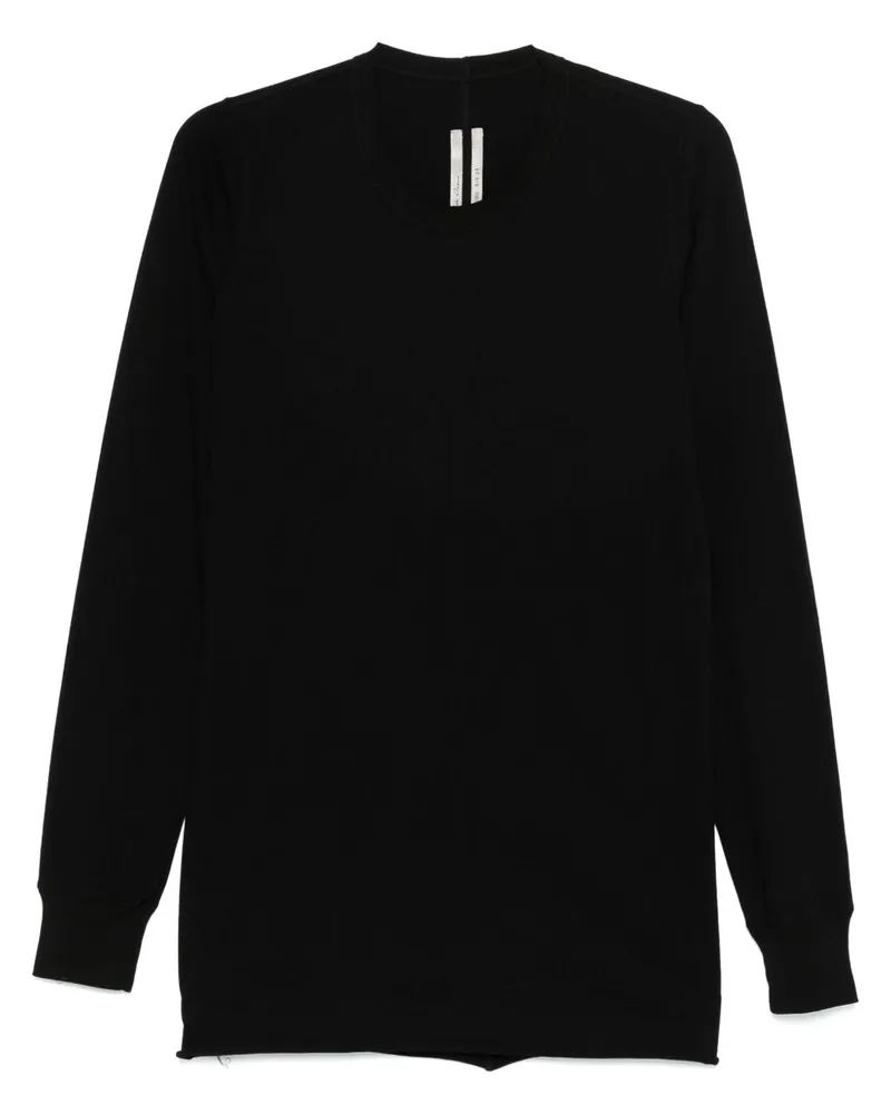 Rick Owens Klassisches Langarmshirt - Schwarz Schwarz