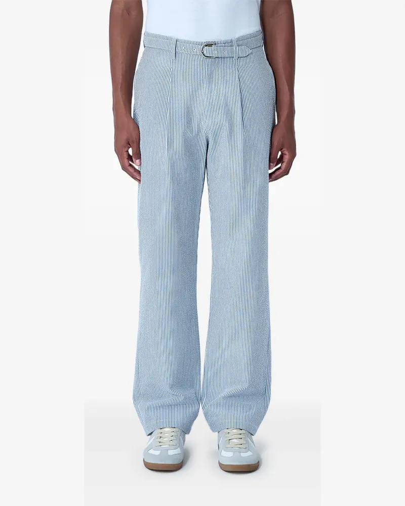 Noah NYC Gestreifte Hose - Blau Blau