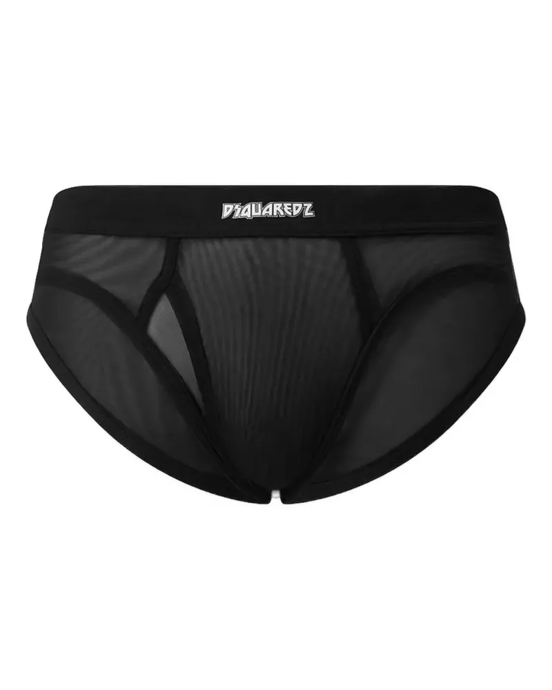 Dsquared2 Kiss x d2 Slip - Schwarz Schwarz