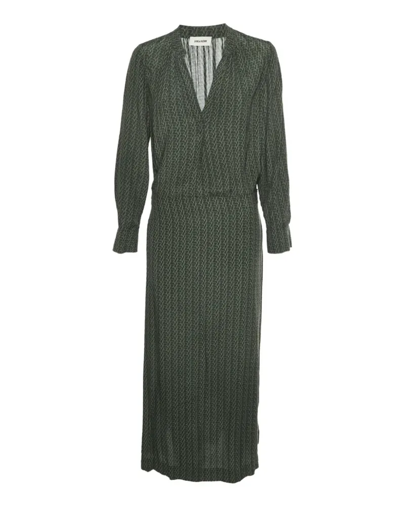 Zadig & Voltaire Rinki ZV-print maxi dress - Grün Grün