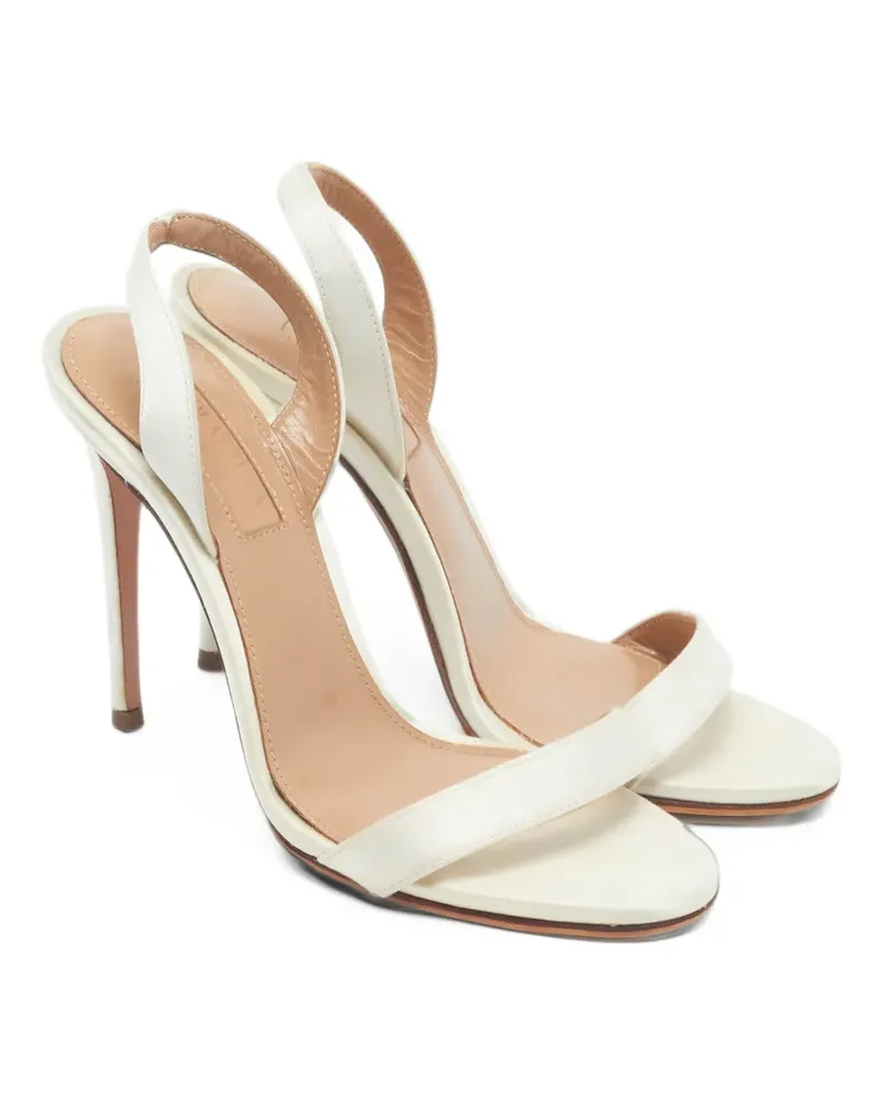 Aquazzura So Nude Slingback-Sandalen 85mm Nude