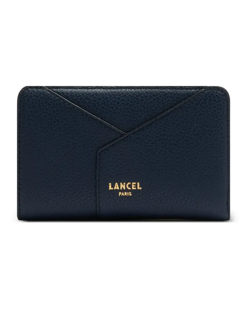 Lancel Portemonnaie aus gekörntem Leder - Blau Blau