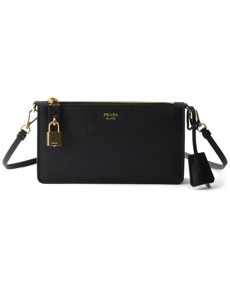 Prada Saffiano Smartphone-Tasche - Schwarz Schwarz