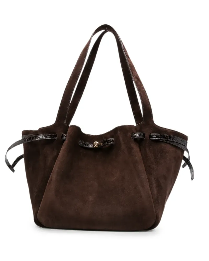 Tory Burch Romy suede shoulder bag - Braun Braun