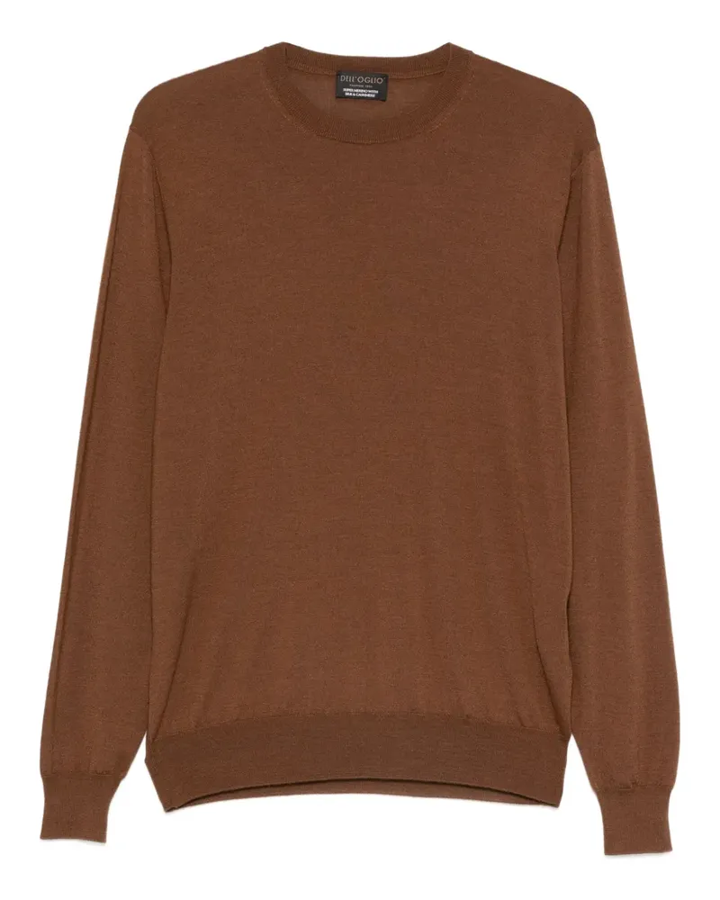 Dell'oglio Pullover mit Rundhalsausschnitt - Braun Braun