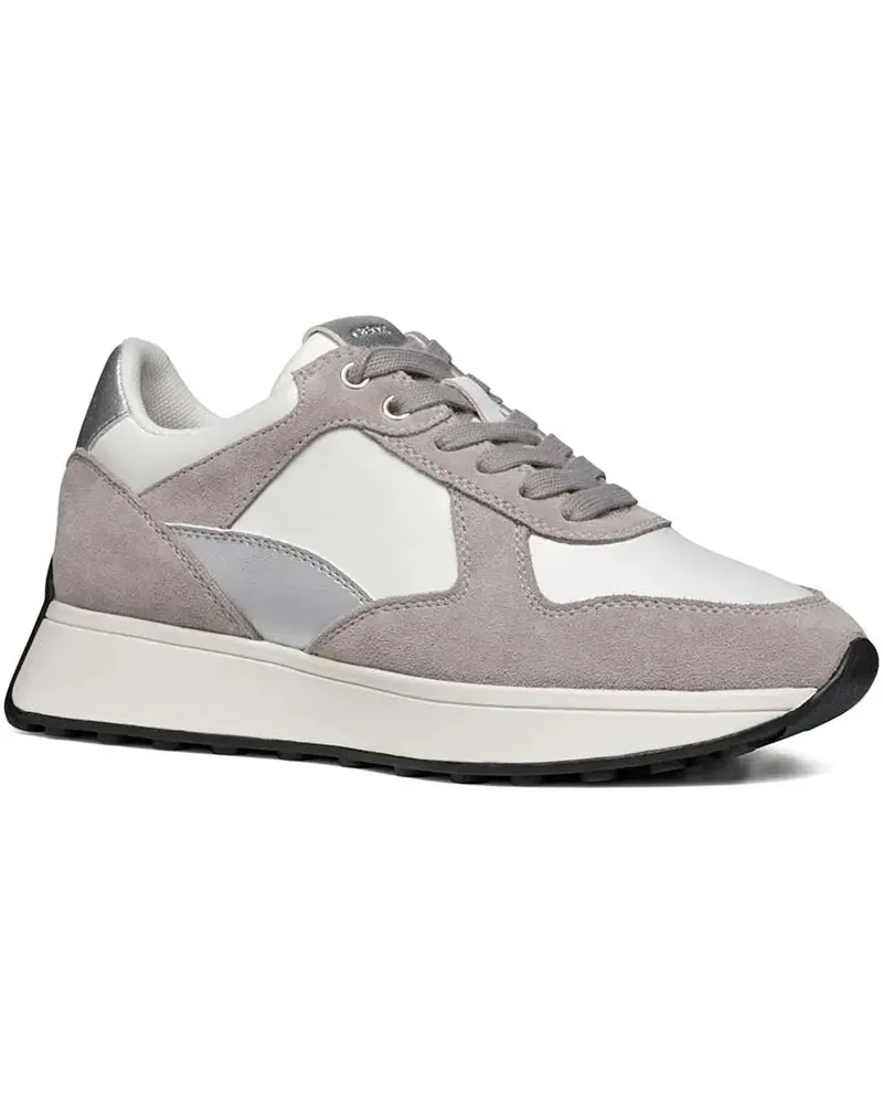Geox Sneakers mit Einsätzen aus Wildleder - Grau Grau