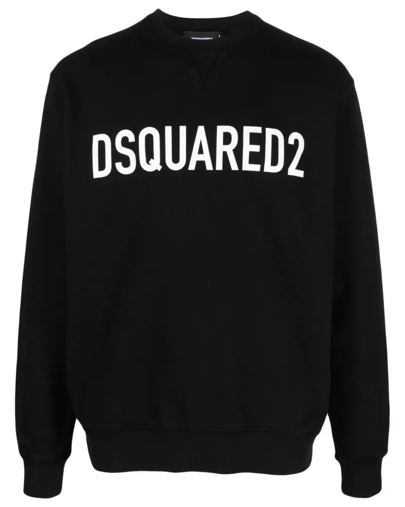Dsquared2 Sweatshirt mit Logo-Print - Schwarz Schwarz