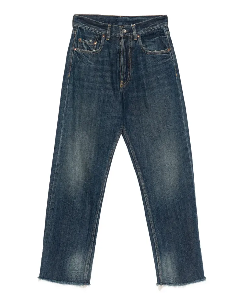 Maison Margiela Five-Pocket-Jeans mit Knopfverschluss - Blau Blau