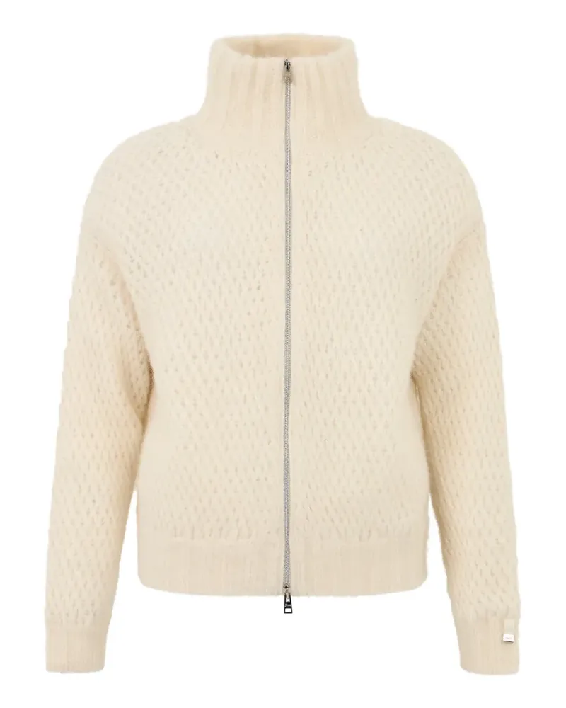 Herno zip-up high-neck cardigan - Nude Nude