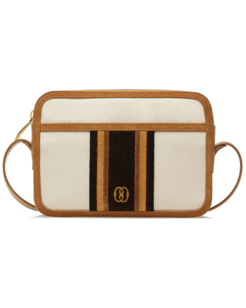 Bally Gestreifte Day Out Schultertasche - Nude Nude