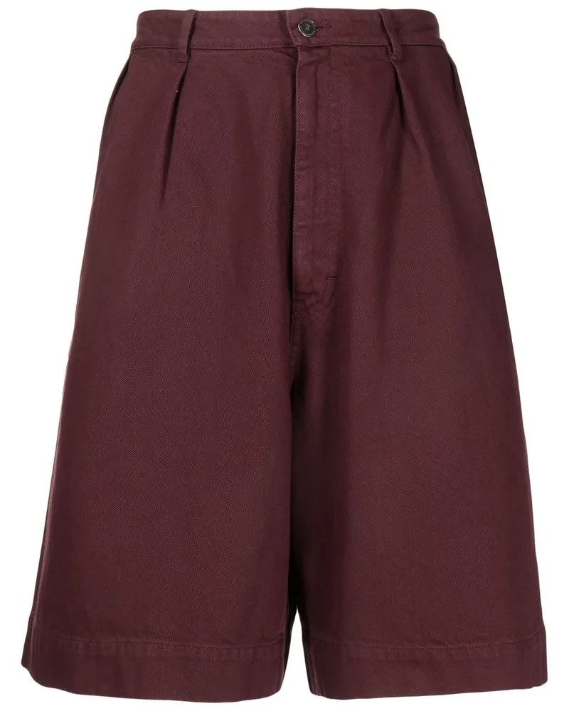 Raf Simons Bermudas mit Bundfalten - Violett Violett