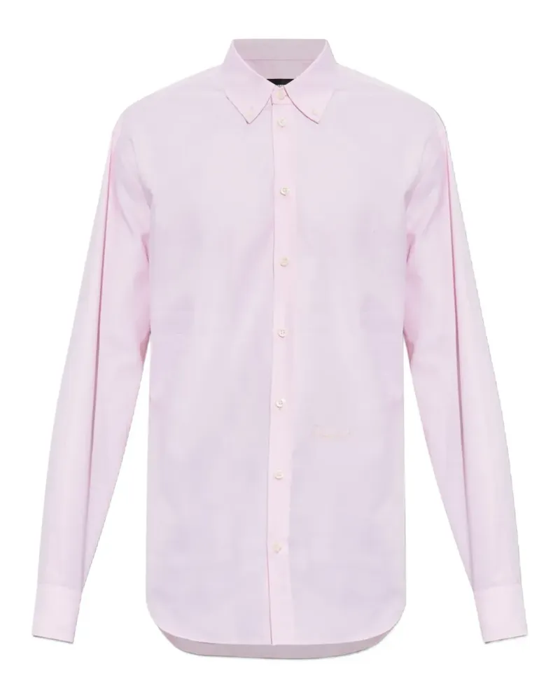Dsquared2 Button-down-Hemd mit Logo - Rosa Rosa