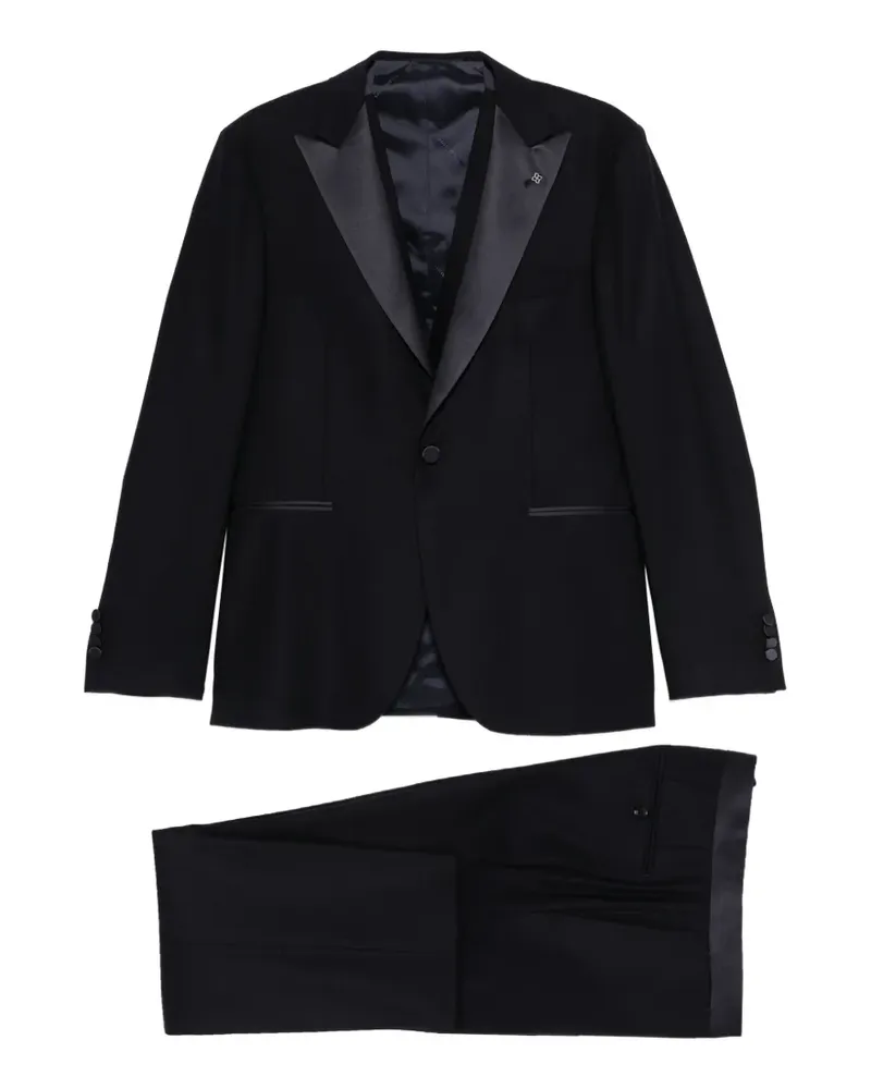 Tagliatore shawl-lapel suit - Blau Blau