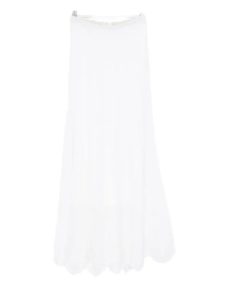 forte_forte pleated skirt - Weiß Weiß